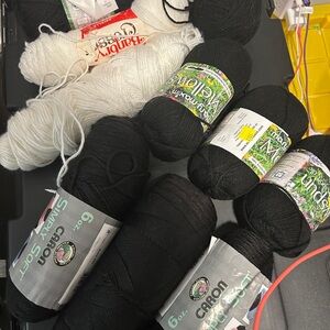 Carbon Simply Soft Yarn Collection - Black and White